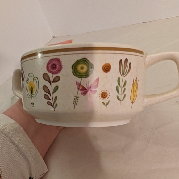 Vintage Temperware by Lenox Sprite Pattern Lidded Sugar Bowl - Picture 11 of 13